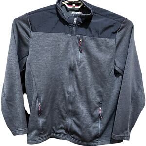 ORVIS Jacket Men Size L Gray Full Zip Zip Outdoor Colorblock Hiking Casual